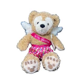 Disney Parks Duffy Bear Plush Valentine's Day Cupid Hidden Mickey 12"